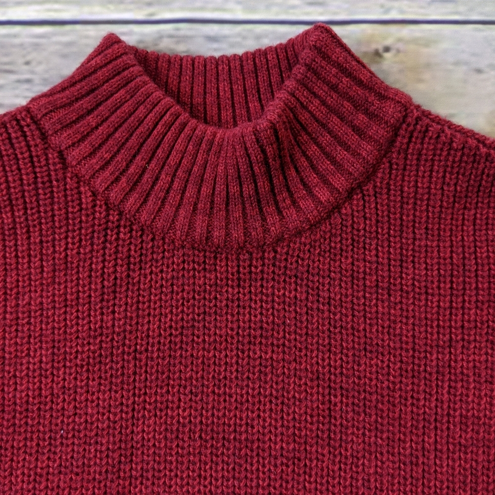 Athleta Pinewood Red Wool Knit Sweater Dress - Picture 5 of 9